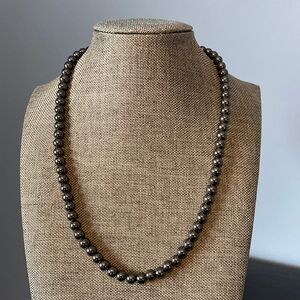 Hematite beaded necklace